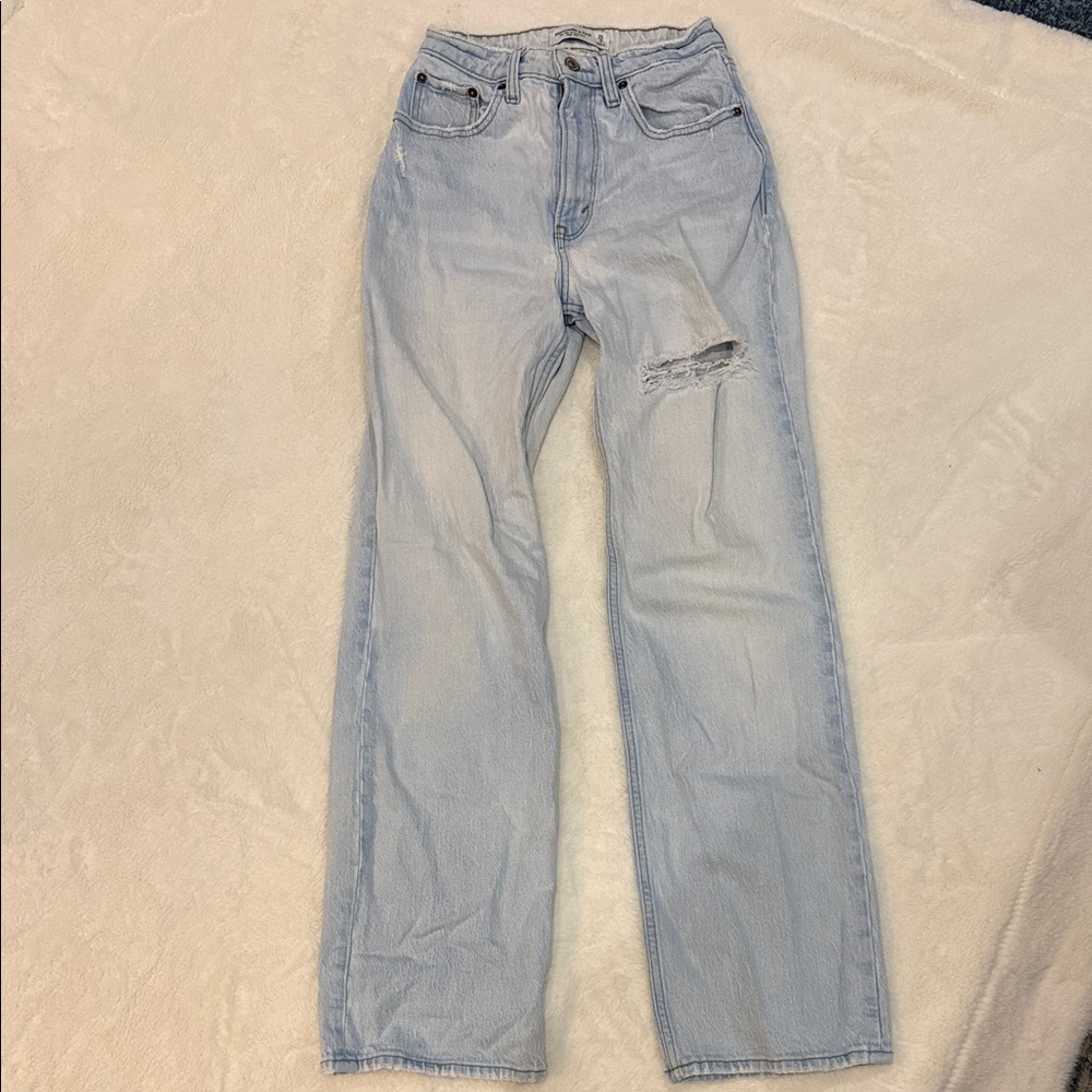 Abercrombie & Fitch Light Blue Straight Leg Jeans